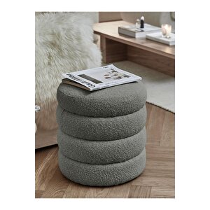 Most Twister Puf 17 Gri Bukle Kumaş