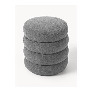 Most Twister Puf 17 Gri Bukle Kumaş