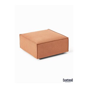 Most Mollis Kare Puf Silinebilir Kiremit Keten Kumaş Yumuşak Sünger