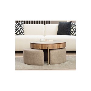 Most Rondo Akıllı Sehpa Mermer Görünümlü %100 Mdf