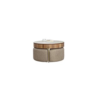 Most Rondo Akıllı Sehpa Mermer Görünümlü %100 Mdf