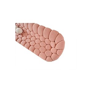 Most Balloon Dörtlü Kanepe İthal Pembe Teddy Kumaş