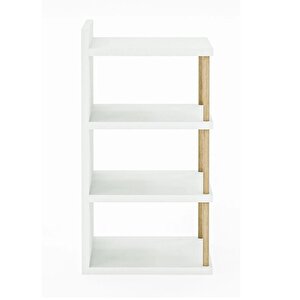 Reyo Çok Amaçlı 4 Raflı Ayakkabılık, Banyo, Mutfak Düzenleyici Organizer Beyaz