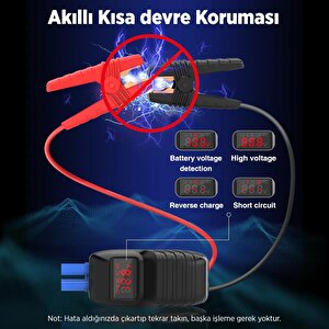Utrai Jstar 4 24000 Mah 2500a Jump Starter Taşınabilir Akü Takviye Cihazı ( Kablosuz Şarj + Pusula + Çanta + Led Lamba + Powerbank