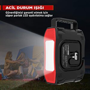 Utrai Jstar 5 24000mah 2000a Jump Starter + Lastik Şişirme Pompası Taşınabilir Akü Takviye Cihazı ( Çanta + Lcd Ekran + Powerbank