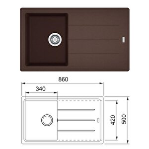 Bfg 611-86/active Plus Doccia Eviye Armatür Seti Dark Brown