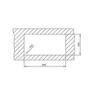 Teka Stone 60 L-tg Siyah Eviye