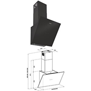 Hafele 45 Cm Siyah Ankastre Set Lumino Ocak/vega Fırın/vega Davlumbaz