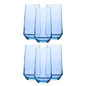 420015 Allegra Bardak Su Bardağı - 6 Lı Meşrubat Bardağı Turkuaz