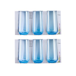 Paşabahçe 420015 Allegra Bardak Su Bardağı - 6 Lı Meşrubat Bardağı Turkuaz