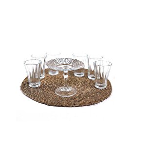 Diamond Kahve Yanı Su Bardağı - 7 Prç. Kahve Sunum Seti Takımı