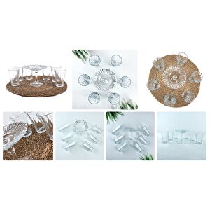 Diamond Kahve Yanı Su Bardağı - 7 Prç. Kahve Sunum Seti Takımı