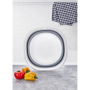 Badya Katlanır Sebze Badyası Silikon Badya Leğen Orta Boy No:1 2,7 Lt