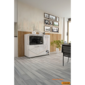 Tamamı Mdf Mikrodalga/mini Fırın Modülü 2 Kapaklı Çok Amaçlı Mutfak Dolabı