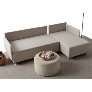 Edsy Home Mondy Köşe Koltuk Takımı Krem