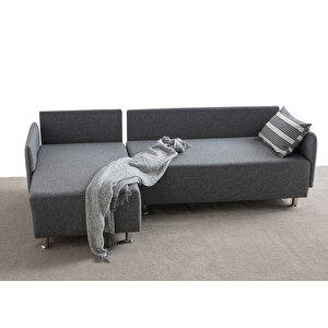 Edsy Home Mondy Köşe Koltuk Takımı Gri