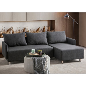Edsy Home Mondy Köşe Koltuk Takımı Antrasit