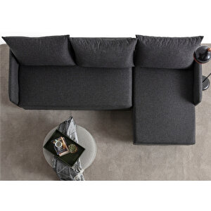 Edsy Home Mondy Köşe Koltuk Takımı Antrasit