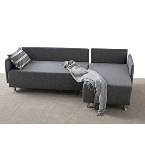 Edsy Home Mondy Köşe Koltuk Takımı Gri