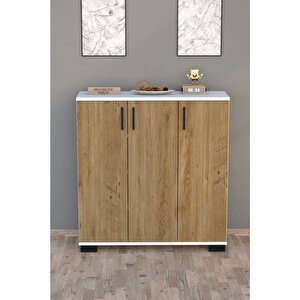 Florida Çok Amaçlı 3 Kapaklı Dolap Çam