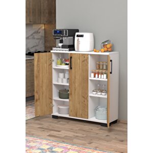 Florida Çok Amaçlı 3 Kapaklı Dolap Çam