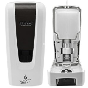 Hazneli Fotoselli Sabun Ve Dezenfektan Verici Dispenseri Aparatı - 1000 Ml. - Beyaz - Füme