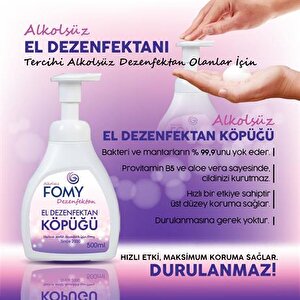 Köpük Dezenfektan Alkolsüz El Ve Cilt Dezenfektan Köpüğü 500 Ml