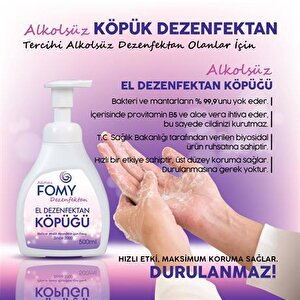 Fomy Köpük Dezenfektan Alkolsüz El Ve Cilt Dezenfektan Köpüğü 500 Ml