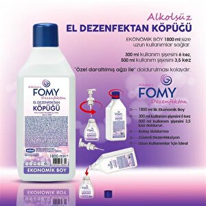 Fomy Köpük Dezenfektan Alkolsüz El Ve Cilt Dezenfektan Köpüğü 500 Ml