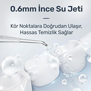 Npo Nicefeel Fc180 Profesyonel 600ml Diş Teli/protez Bakım Ve Ağız Duşu-beyaz