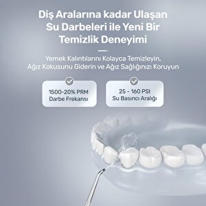 Npo Nicefeel Fc180 Profesyonel 600ml Diş Teli/protez Bakım Ve Ağız Duşu-beyaz