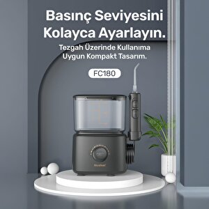Npo Nicefeel Fc180 Profesyonel 600ml Diş Teli/protez Bakım Ve Ağız Duşu-beyaz