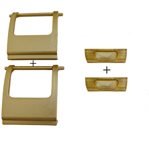 Motek Gold Çamaşır Sepeti Yedek Parça Seti 40lt 80lt Uyumlu 2ad Golt Buton+2ad Golt Yan Klips