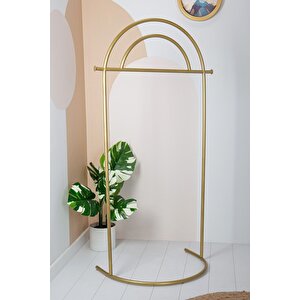 Hermes Metal Ayaklı Askılık Konfeksiyon Askılığı Gold Elbise Askılığı Kıyafet Askılığı