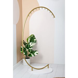 Medusa Metal Ayaklı Askılık Konfeksiyon Askılığı Gold Elbise Askılığı Kıyafet Askılığı Gold