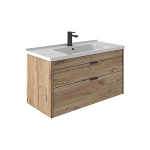 Trio 65 Cm Mdf Çekmeceli Senza Asma Banyo Dolabı Takımı Ve Boy Dolabı