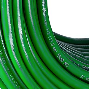 Termo Bahçe Hortumu 50 Metre Dayanıklı 3 Katlı Sağlam Çeşme Su Sulama Yıkama Hortum 12.5 Mm 1/2"