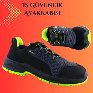 İş Ayakkabısı Çelik Demir Burunlu 47 Numara Nubuk Bağcıklı Sportif Güvenlik İnşaatçı Ayakkabı