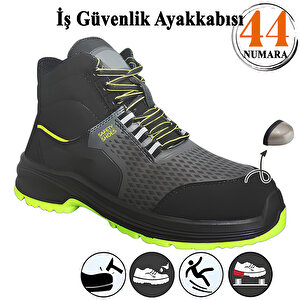 İş Ayakkabısı 44 Numara Süet Delikli Nefes Alan Çelik Burunlu İnşaatçı Tekstil Güvenlik Ayakkabı Bot