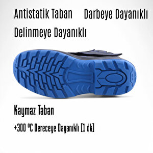 İş Ayakkabısı 42 Numara Deri Kompozit Burunlu Kaynakçı İnşaatçı Tekstil Güvenlik Ayakkabı Bot Cırtlı