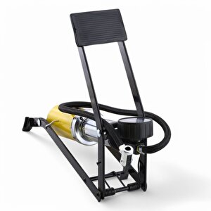 Tek Kalın Pistonlu Ayak Tipi Pompa Tekli Teker Araç Bisiklet Top Bot Lastik Şambrel Şişirme Pompası