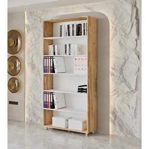 6 Bölmeli̇ Tamamen Mdf Dosya Dolabı-Kitaplık