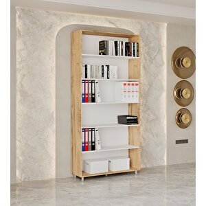 6 Bölmeli̇ Tamamen Mdf Dosya Dolabı-Kitaplık