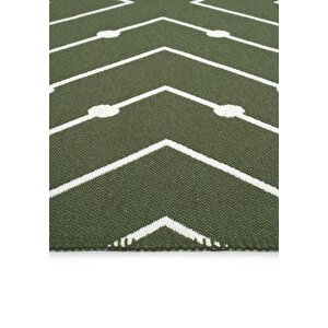 Cool Halı Lovely Yeşil Kilim Halı Çift Taraflı Makinede Yıkanabilir Banyo Mutfak Balkon Kilimi