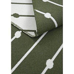 Cool Halı Lovely Yeşil Kilim Halı Çift Taraflı Makinede Yıkanabilir Banyo Mutfak Balkon Kilimi