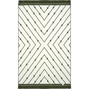 Lovely Yeşil Kilim Halı Çift Taraflı Makinede Yıkanabilir Banyo Mutfak Balkon Kilimi 80x150 cm