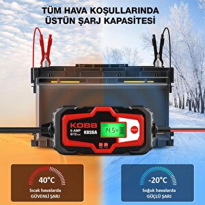 Kbs6a 6/12v 150a Dijital Akü Şarj / Akü Bakım / Desülfatör Ve Power Supply