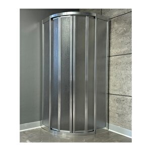 Duşakabin Krom Oval Mika Camlı 70x70 (teknesiz)