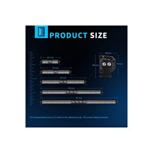 30 Cm Off Road Led Bar Pozi̇syon Lambali Tampon Tepe Panjur İçi̇ Kaput Çalişma Lambasi - Premium Ürün