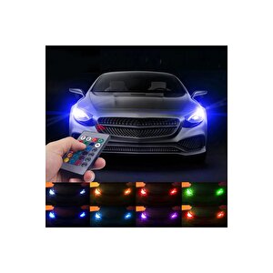 Kumandalı Rgb T10 Park Ledi Far Ledi Renkli Park Ampulü